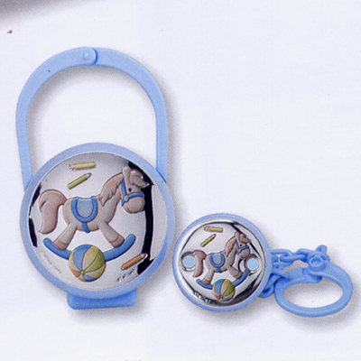 Cornici in argento: Confezione Pinzaa - Porta Ciuccio Cavallo a Dondolo