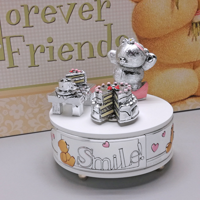 Cornici in argento: Carillon Orsetto Torta Rosa forever friends Argento
