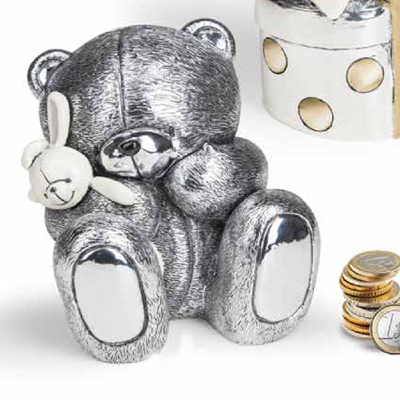 Cornici in argento: Salvadanaio h.14 cmPeluche Argento Forever Friends Argento