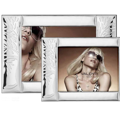 Cornici in argento: Cornice Albero della Vita a 2 Fasce Laminato Argento.32x25 - 3445 -